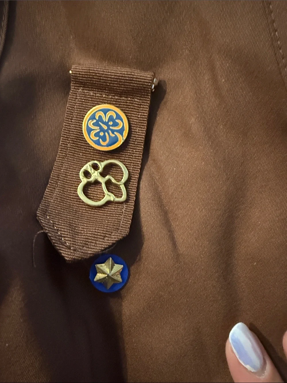Girl Scouts Brownies Vest with Patch Accents